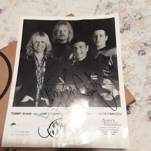 Autographed STYX Band Photo Print
